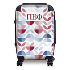 Pi Beta Phi 20" Carry-on Suitcase Luggage - Geo Petals | Pi Phi Gifts