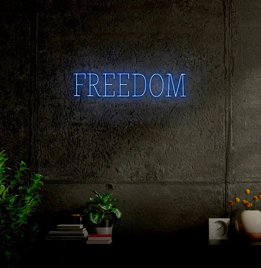 FREEDOM LED Neon Sign w/ Dimmer Neon Signs