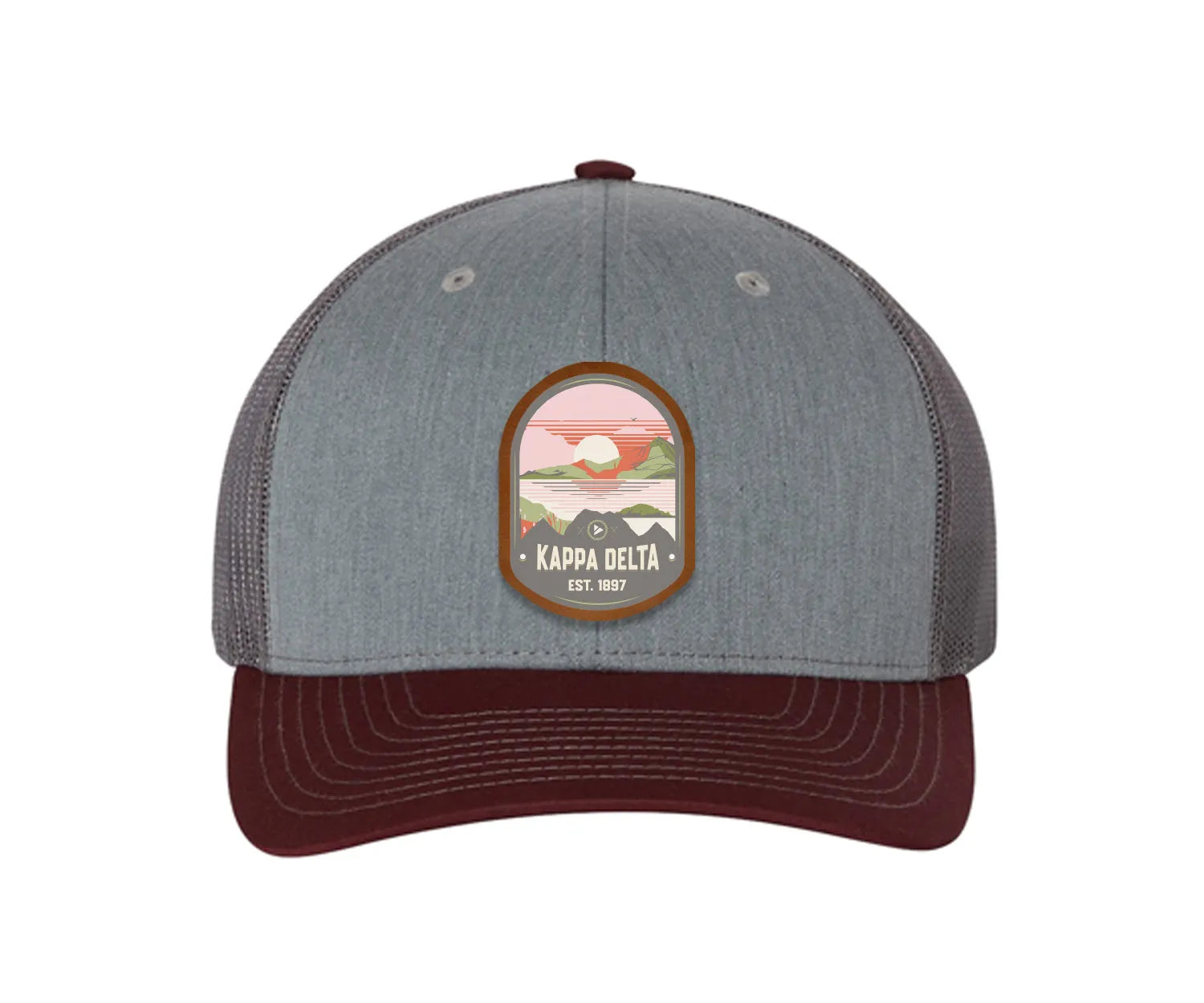 Kappa Delta Richardson 112 UV Print Leatherette Patch Trucker Hat - Ventura Trucker Hat