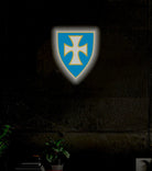 Sigma Chi Shield UV LED Neon Sign w/ Dimmer | Dorm Wall Art