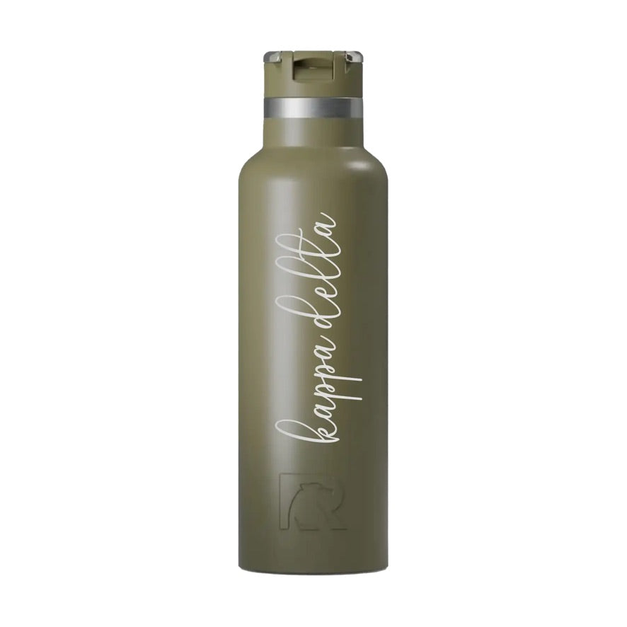 Kappa Delta RTIC 20 oz Journey Ceramic Lined Water Bottle - Script