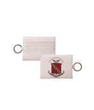 Sigma Kappa Keychain Card Holder Vegan Leather  - Coat of Arms | Sig Kap Gift Shop