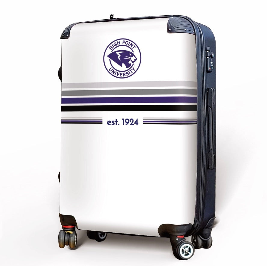 High Point University Carry-On Suitcase - Preppy Stripes Suitcases