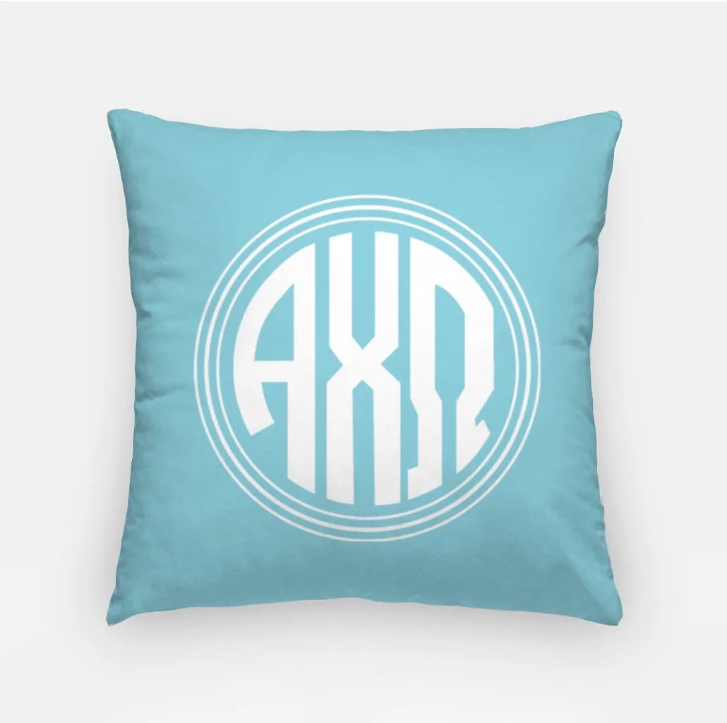 Alpha Chi 18" Monogram Throw Pillow Cover Olympus Pillow Covers