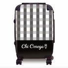 Chi Omega Carry-on Suitcase - Gingham Suitcases