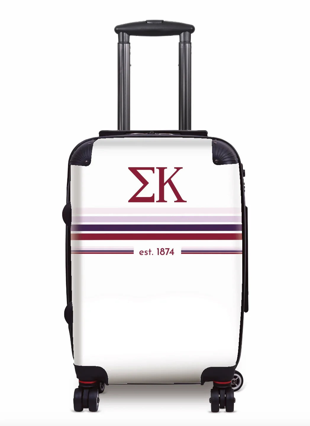 Sigma Kappa Carry-on Luggage - Preppy Stripes Suitcases