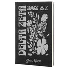 Delta Zeta Personalized Leatherette Notebook - Retro Floral | DZ