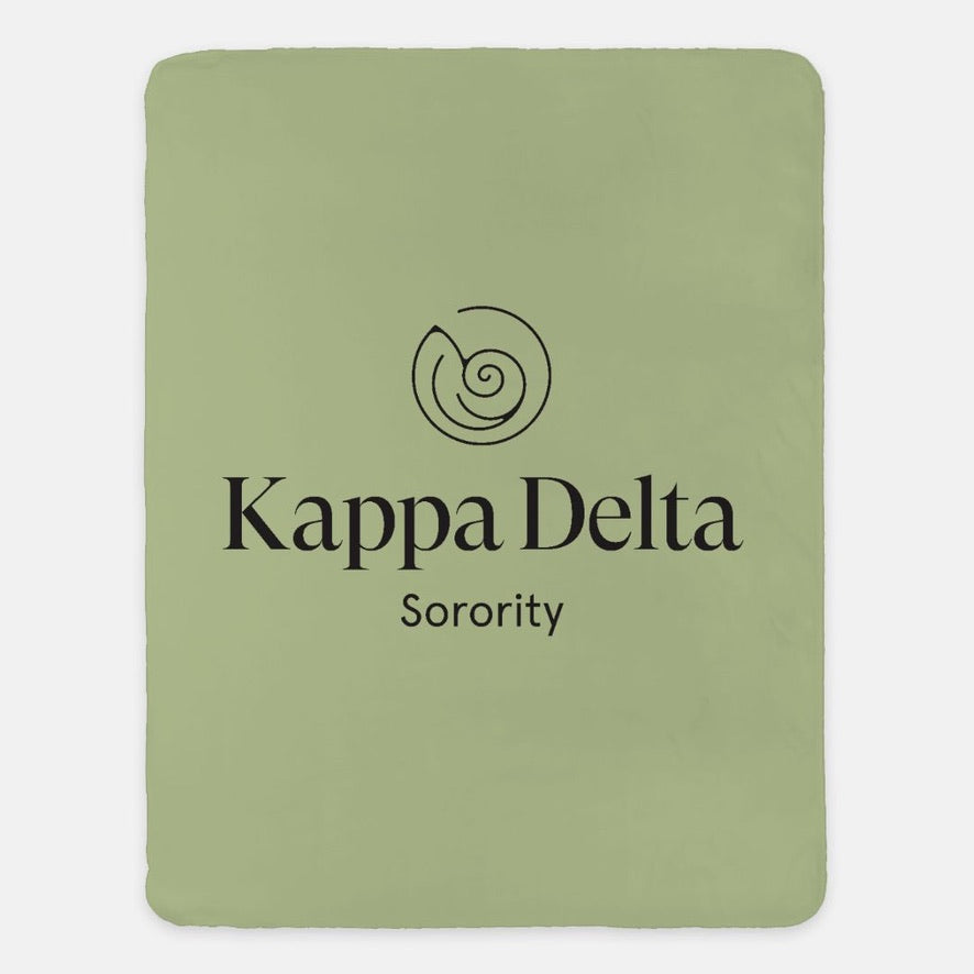 Kappa Delta XL 60x80 Traditional Sherpa Throw Blanket | Kaydee Gifts