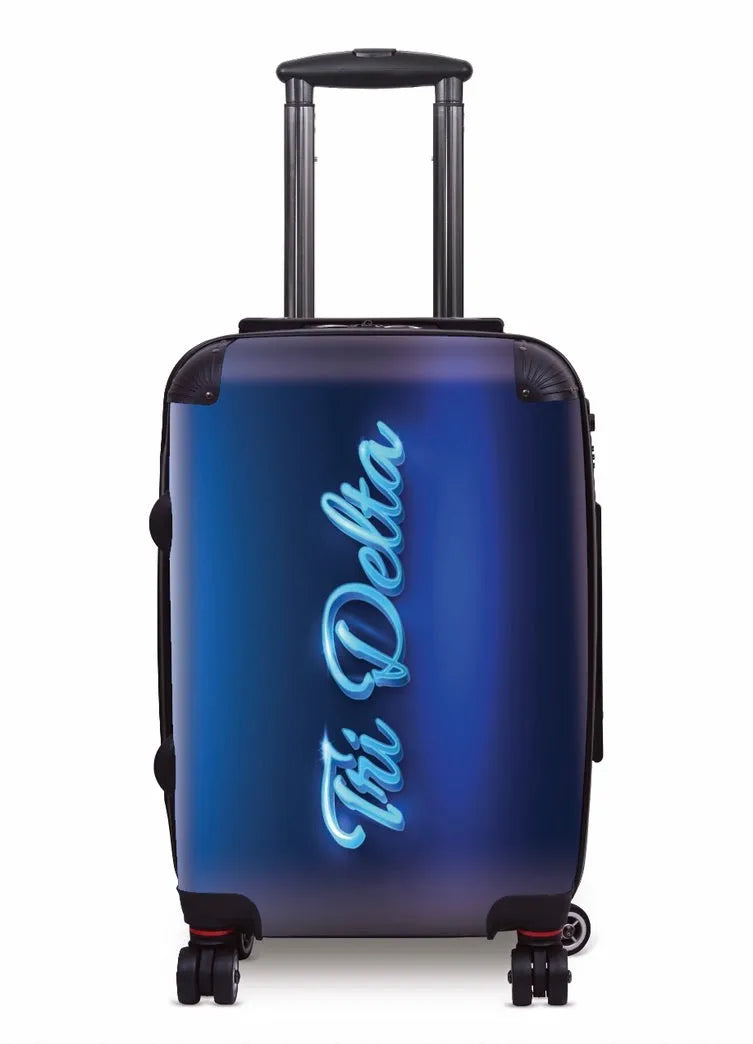 Tri Delta Carry-on Suitcase - Neon Suitcases