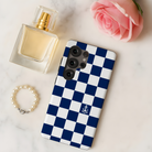 Delta Gamma Samsung Galaxy Mobile Phone Case - Navy Check