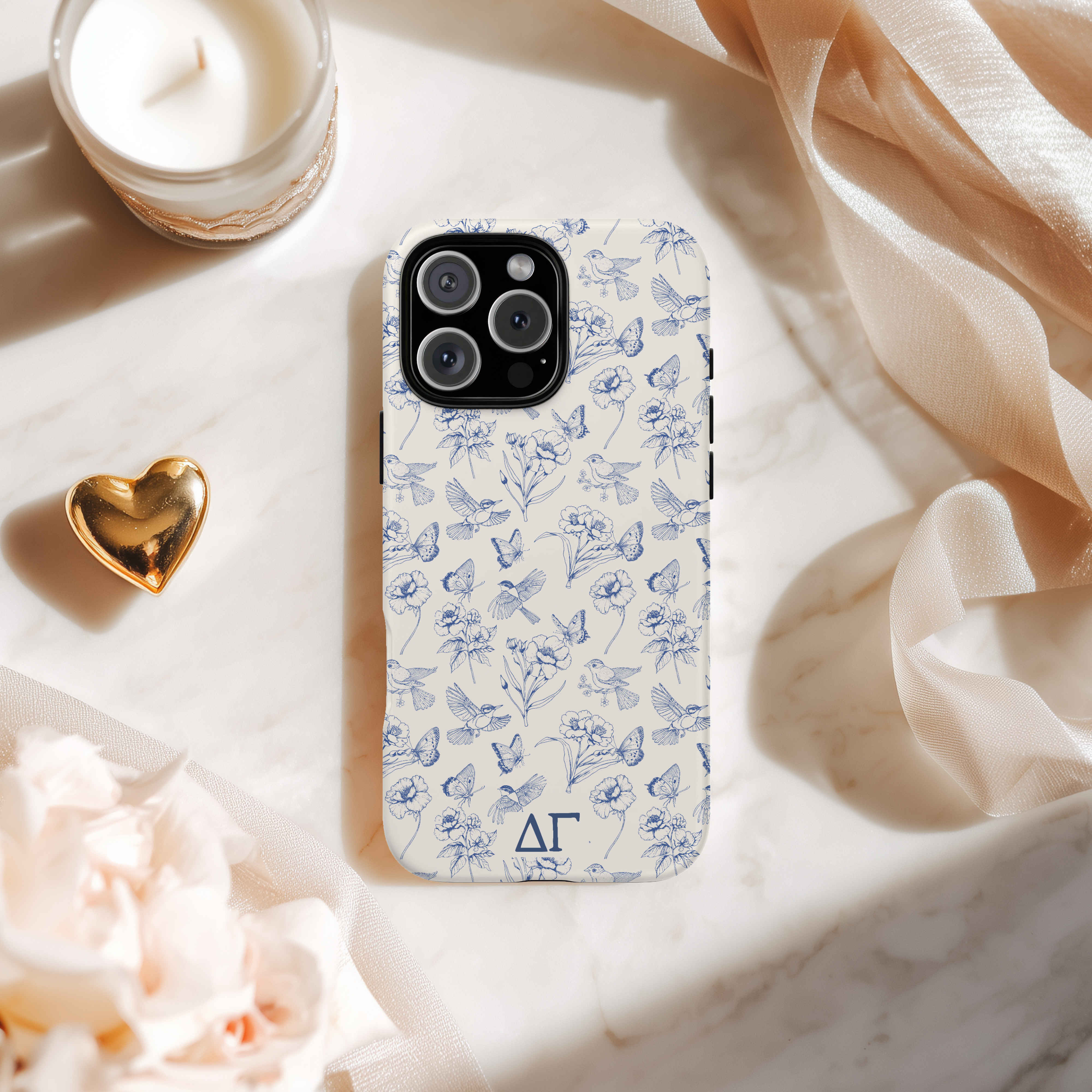 Delta Gamma iPhone Mobile Phone Case Vintage Floral | Gifts