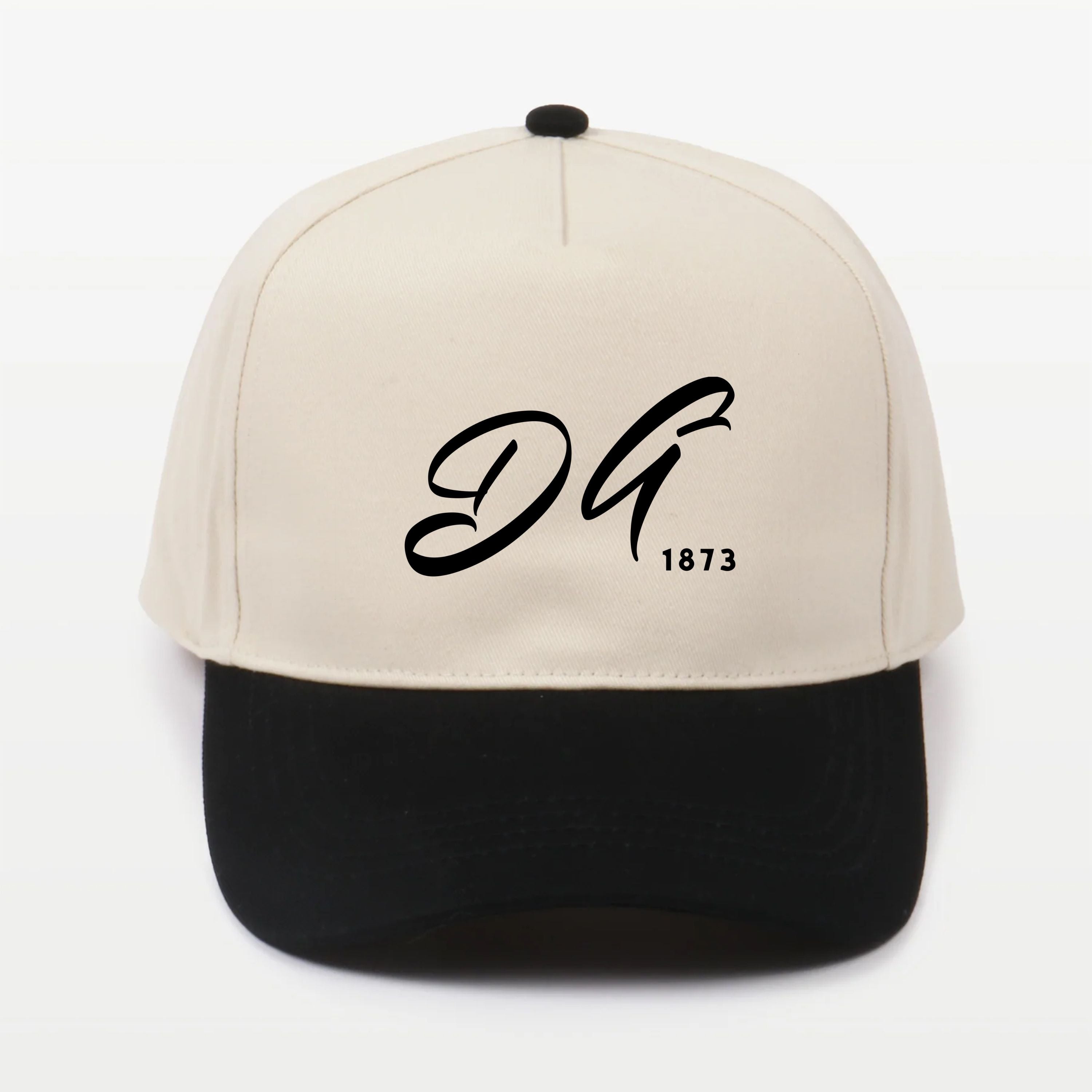 DG Embroidered Two-Tone Baseball Cap - Script 1873 | Delta Gamma Gifts