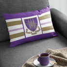 Delta Phi Epsilon Lumbar Pillow Cover - Stripes | Custom Gifts | Decor