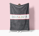 Delta Zeta XL 60x80 Traditional Sherpa Throw Blanket | Custom DZ Gifts