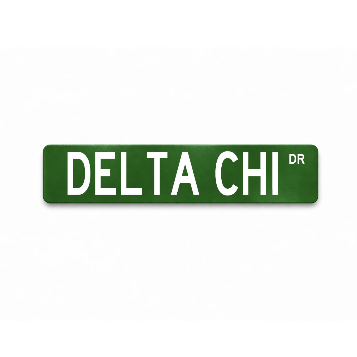 Delta Chi Metal Street Dorm Sign