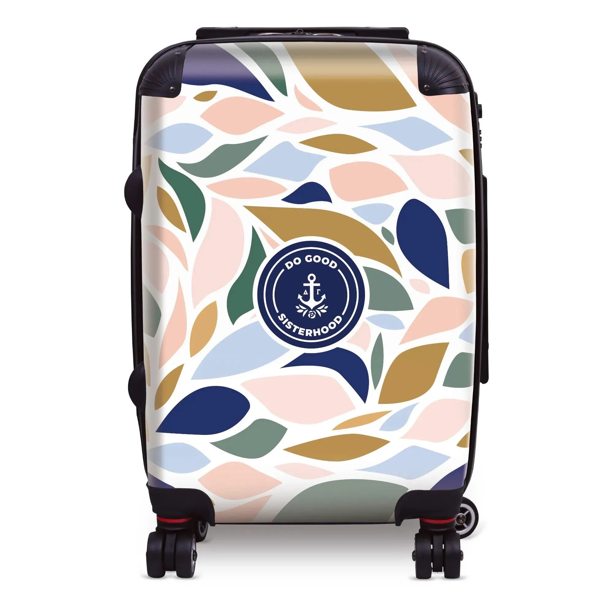 Delta Gamma Carry-on Suitcase - Flat Leaf Pattern Suitcases