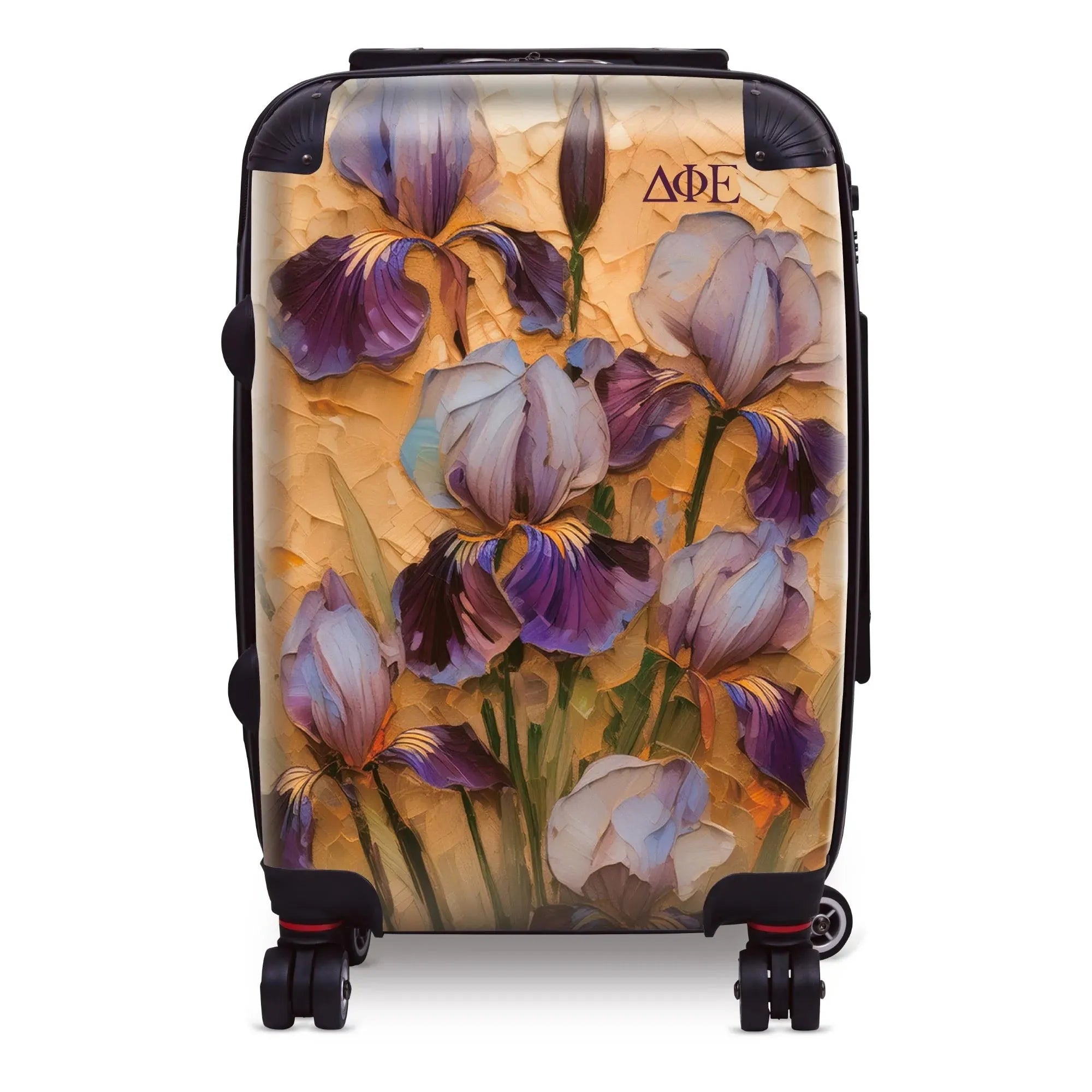Delta Phi Epsilon Carry-on Suitcase - Bold Purple Iris Suitcases