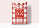 Delta Chi XL 60x80 Blanket - Plaid | D-Chi Fraternity Merch | Gifts