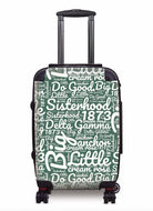 Delta Gamma Carry-on Suitcase - Expression Art Green