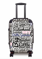 Delta Gamma Carry-on Suitcase - Expression Art White