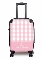 Delta Gamma Carry-on Suitcase - Gingham Pink