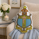 Delta Gamma Crest Custom Shape Throw Pillow | DG Big Little Gift
