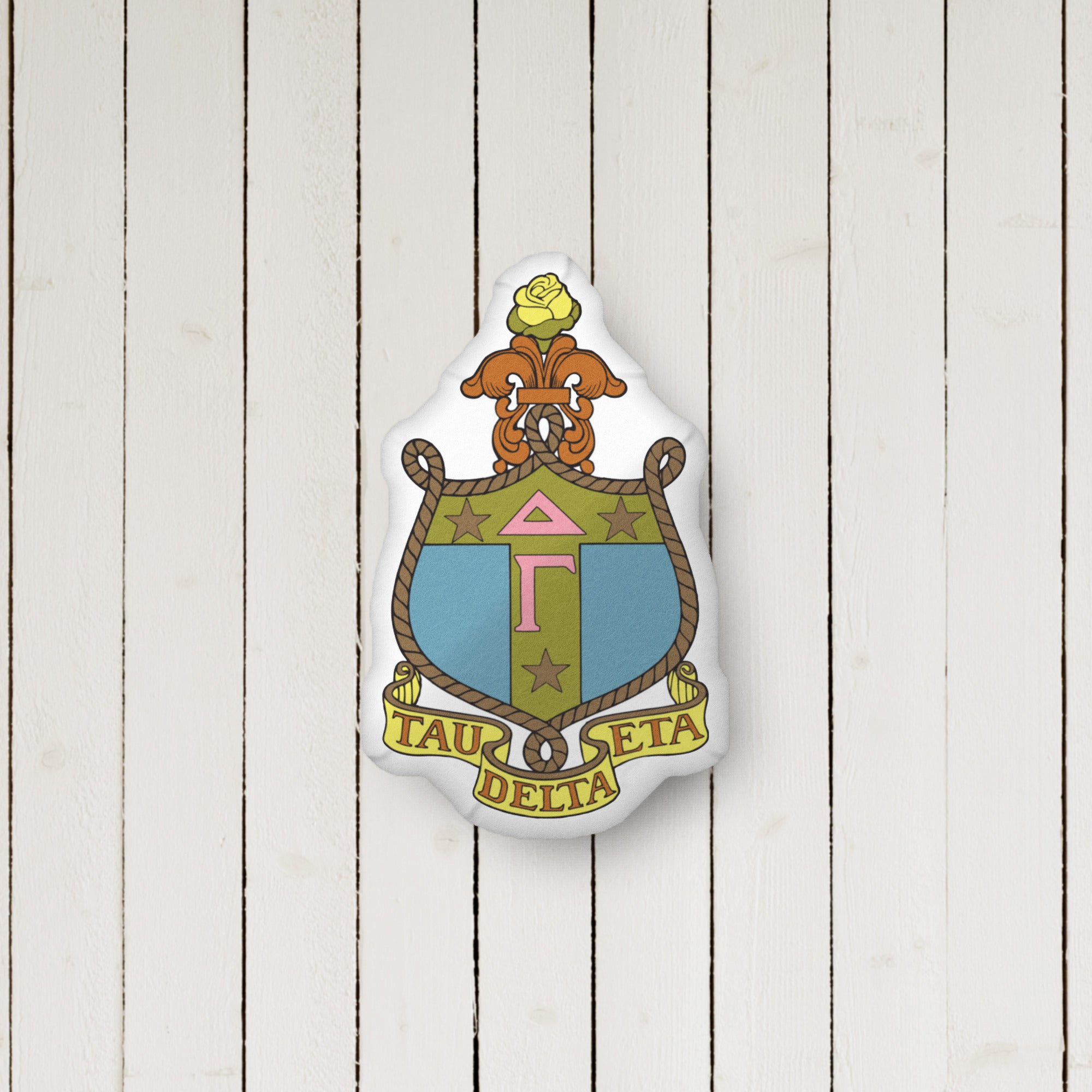 Delta Gamma Crest Custom Shape Throw Pillow | DG Big Little Gift