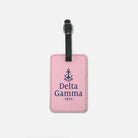 Delta Gamma (Set of 2) Pink Luggage Tags Luggage Tags