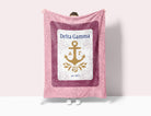 Delta Gamma Blanket XL 60x80 - Pink Floral Band | DG Gifts & Merch