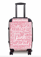 Delta Zeta Carry-on Suitcase Luggage - Expression Art Pink