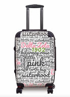 Delta Zeta Carry-on Suitcase Luggage - Expression Art White