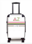 Delta Zeta Carry-on Suitcase Luggage - Preppy Stripes