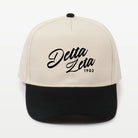 Delta Zeta Embroidered Two-Tone Baseball Cap - Script 1902 | Custom Gifts