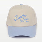 Delta Zeta Embroidered Two-Tone Baseball Cap - Script 1902 | Custom Gifts