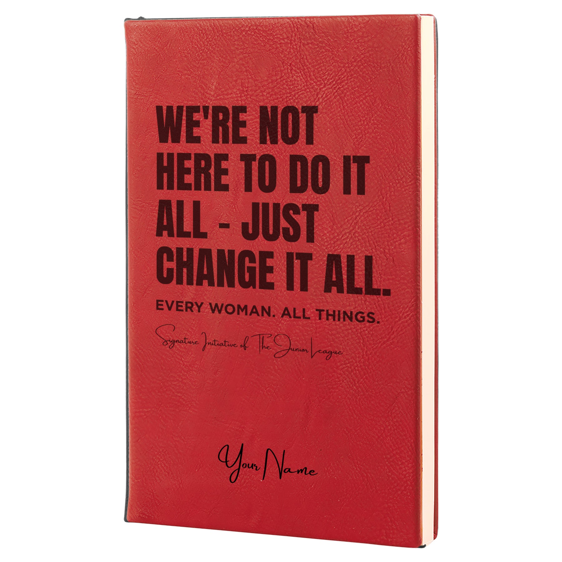 Junior League Personalized Leatherette Journal - Do It All