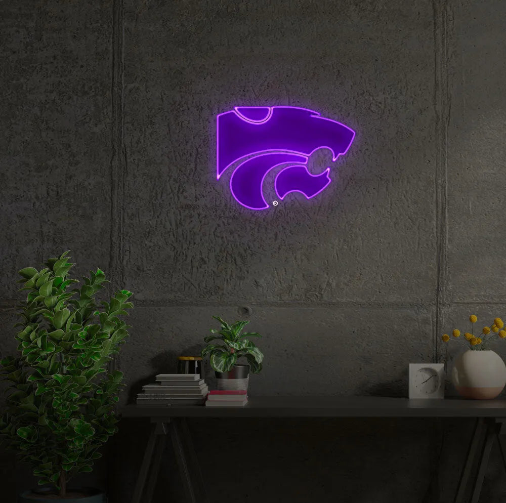 Kansas State University LED UV Print Neon Sign w/ Dimmer - 20" Neon Signs