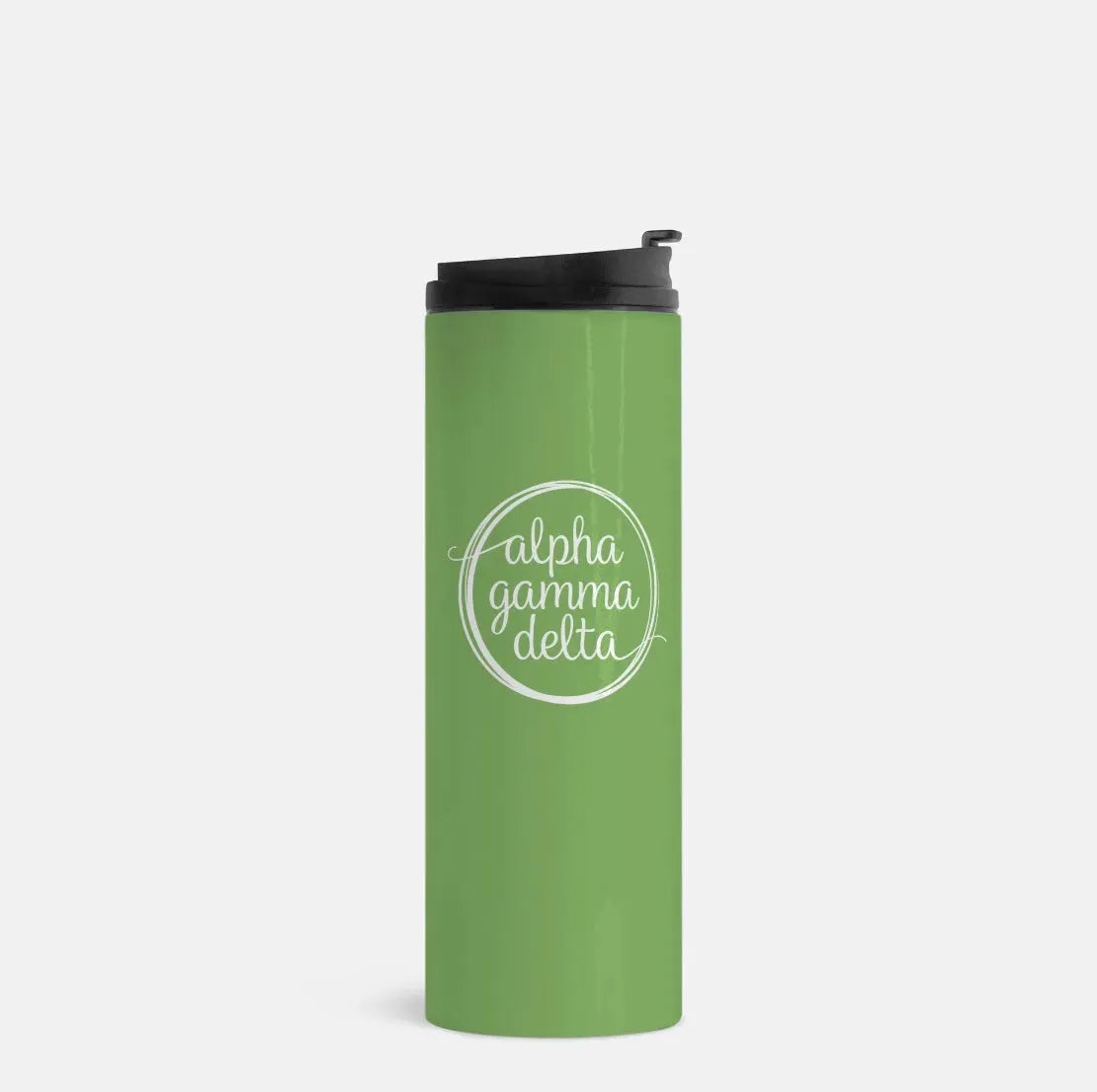 Alpha Gamma Delta Thermal Tumbler 16 oz. Green Drinkware