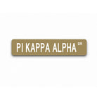 Pi Kappa Alpha Metal Street Sign | PIKE Fraternity Dorm Decor