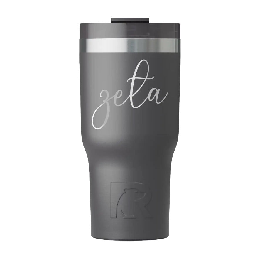 Zeta Tau Alpha RTIC 20 oz Essential Ceramic Lined Tumbler - Script
