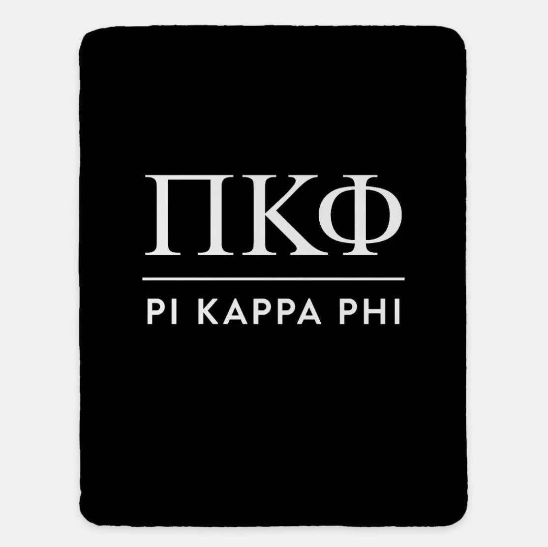 Pi Kappa Phi XL 60x80 Blanket Black Throw Blankets
