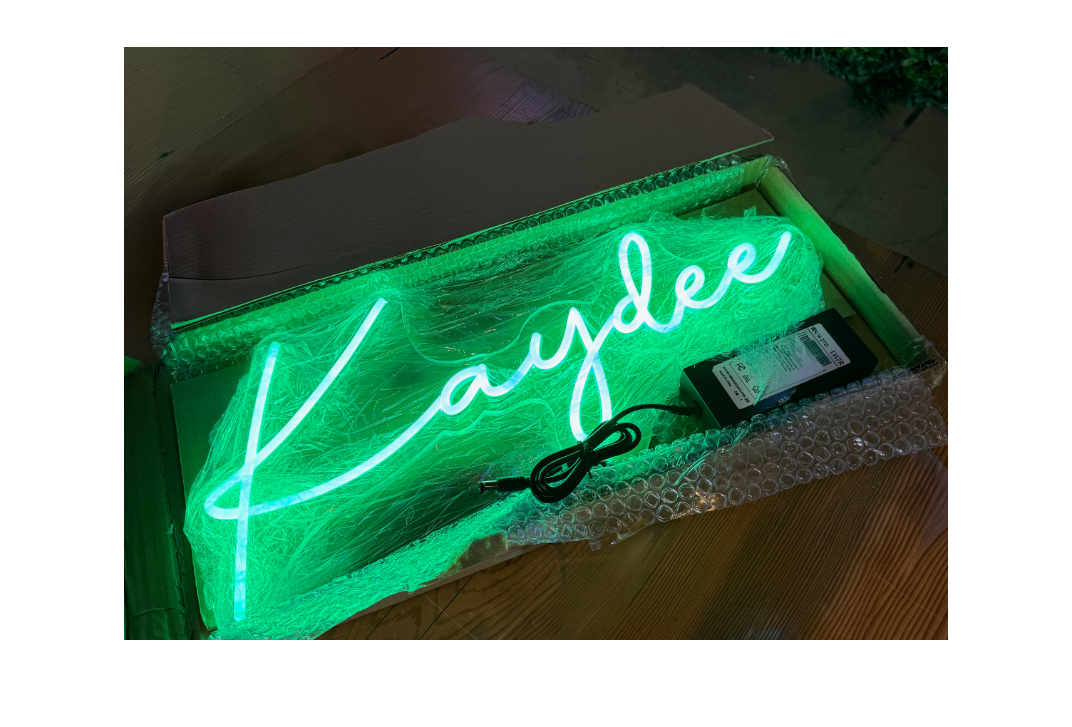 Kaydee LED Neon Script Sign w/ Dimmer | Kappa Delta Dorm Wall Art_Campus Greek Fit