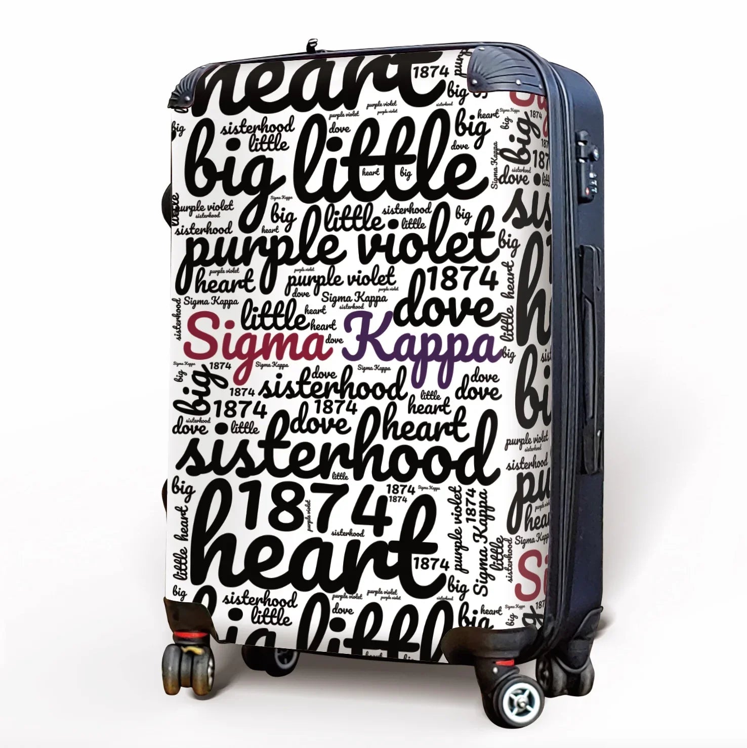 Sigma Kappa Carry-on Luggage - Expression Art Suitcases