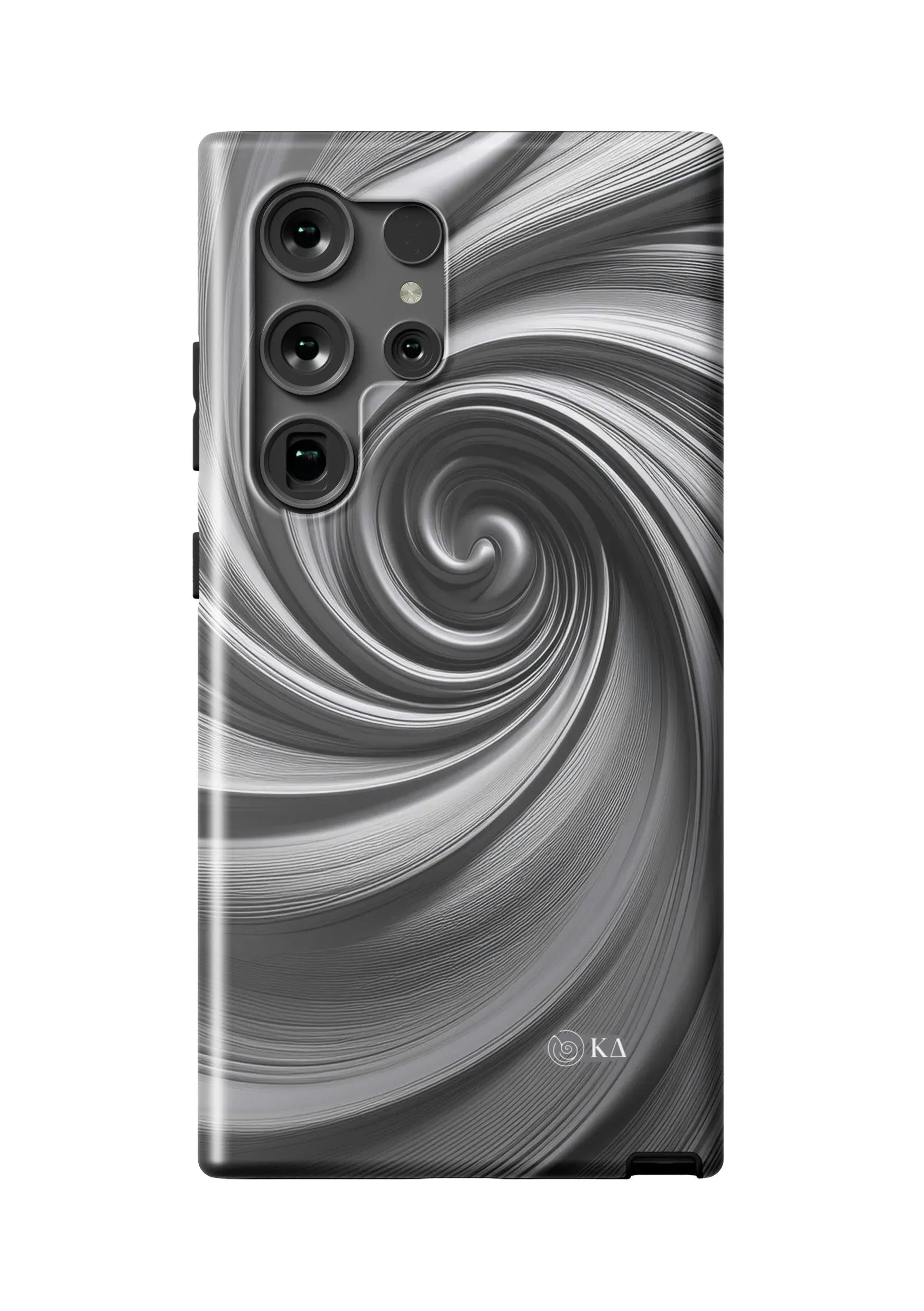 Kappa Delta Samsung Galaxy 24, 23 Mobile Phone Case - Gray Swirl Matte Mobile Phone Cases