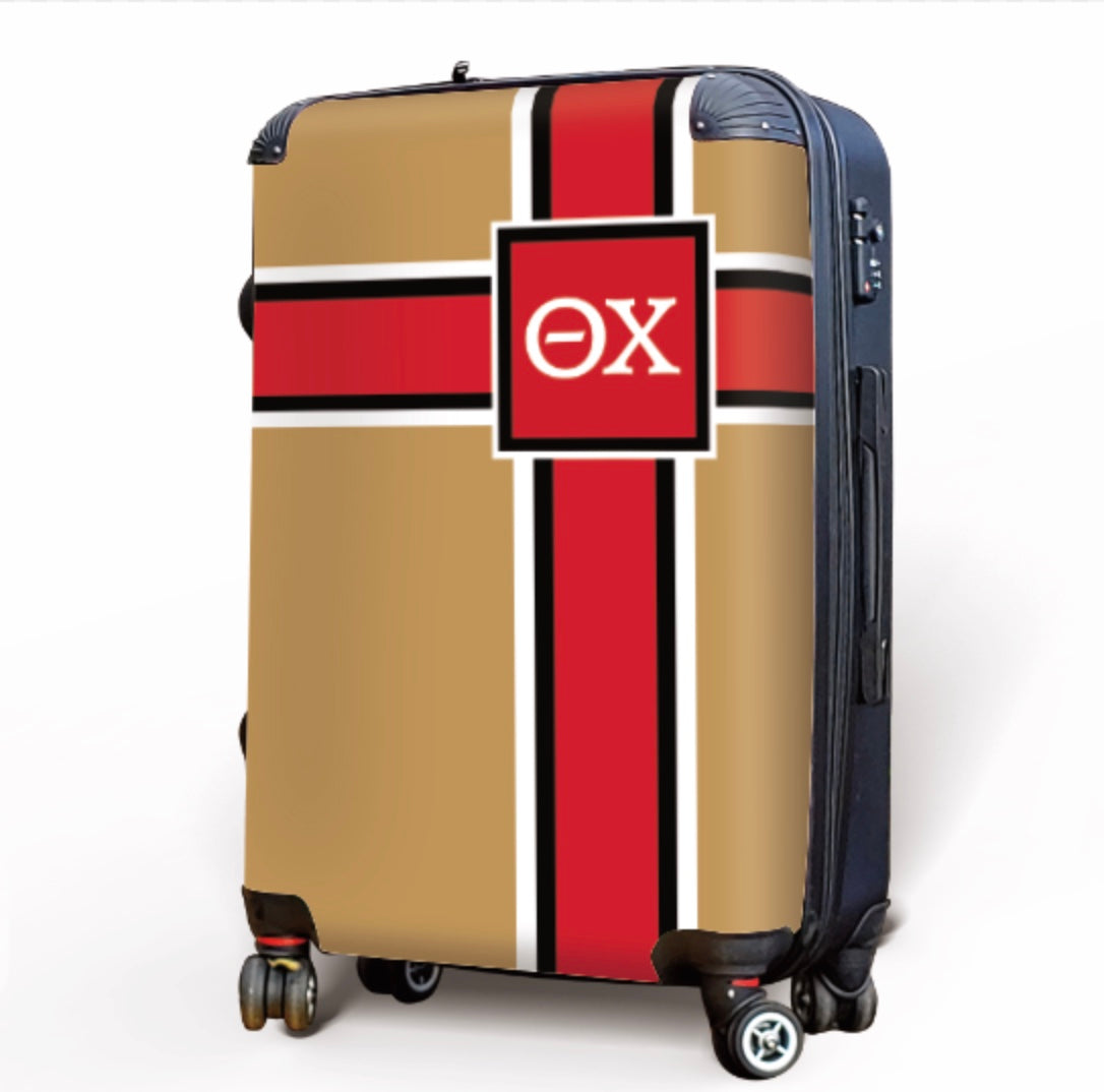 Theta Chi 20" Carry-On Suitcase Luggage Shield | Official Custom Gifts