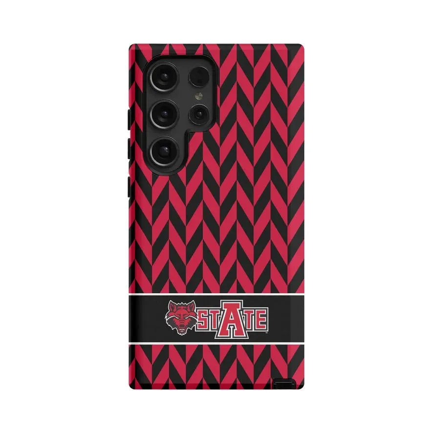 Arkansas State University Samsung Galaxy 24, 23 Mobile Phone Case - Zig Zag Gloss Mobile Phone Cases