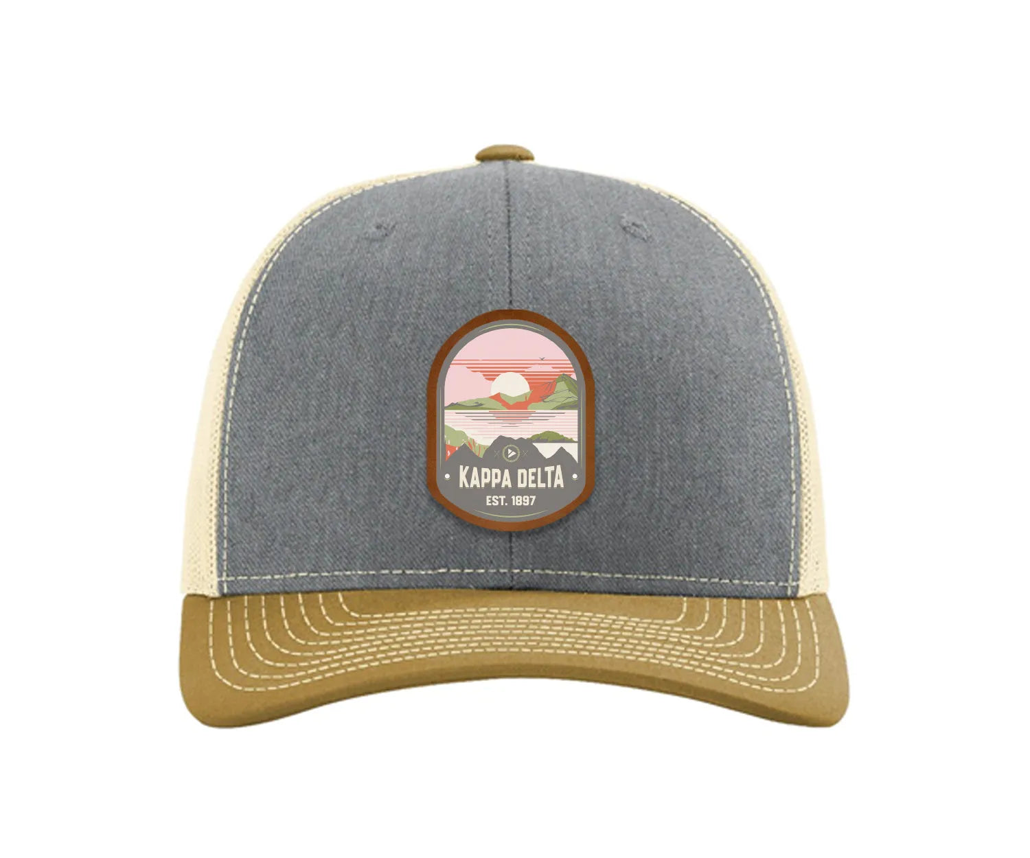 Kappa Delta Richardson 112 UV Print Leatherette Patch Trucker Hat - Ventura Trucker Hat