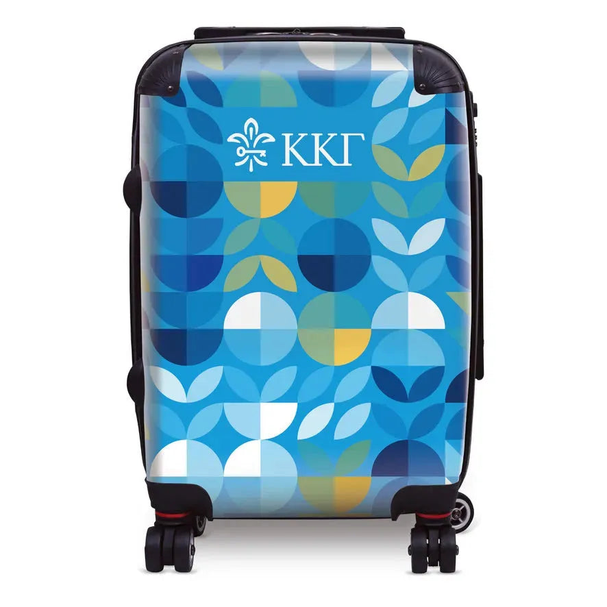 Kappa Kappa Gamma Carry-on Suitcase - Geo Petals Suitcases