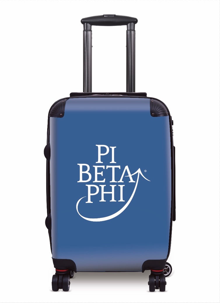 Pi Beta Phi 20" Carry-on Suitcase Luggage | Custom Pi Phi Travel Gifts