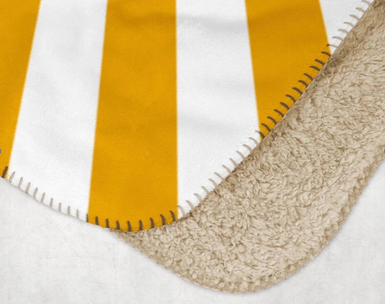 Phi Chi Theta XL 60x80 Sherpa Blanket - Gold Starburst Throw Blankets
