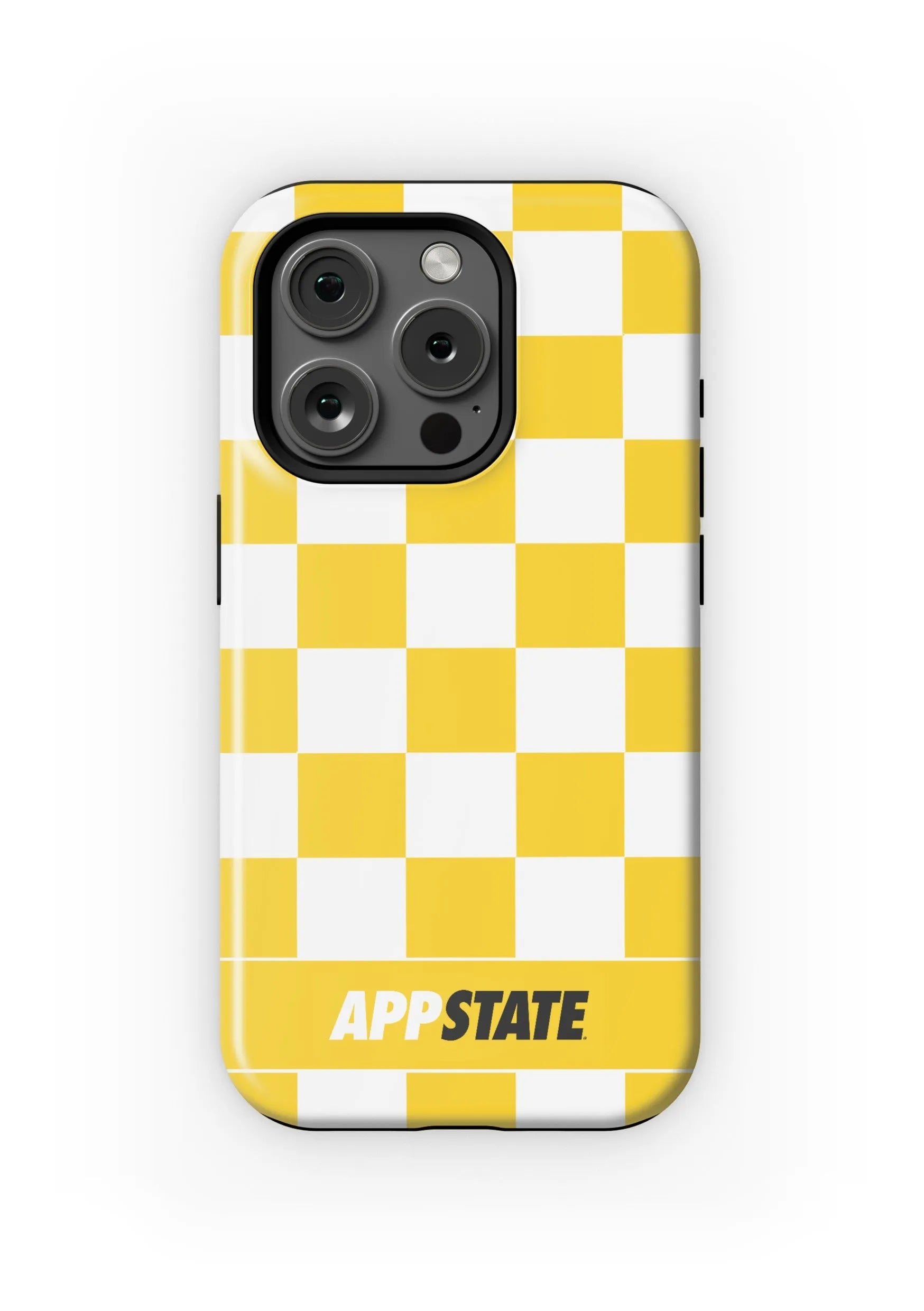 Appalachian State University iPhone 16, 15, 14, 13 Mobile Phone Case -Gold Check Matte Mobile Phone Cases